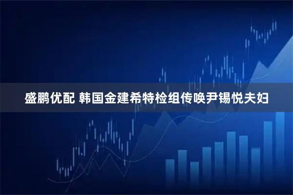 盛鹏优配 韩国金建希特检组传唤尹锡悦夫妇